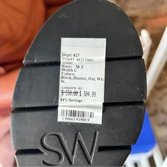 Stuart Weitzman Norah White Leather Chelsea Boots - Picture 7 of 8